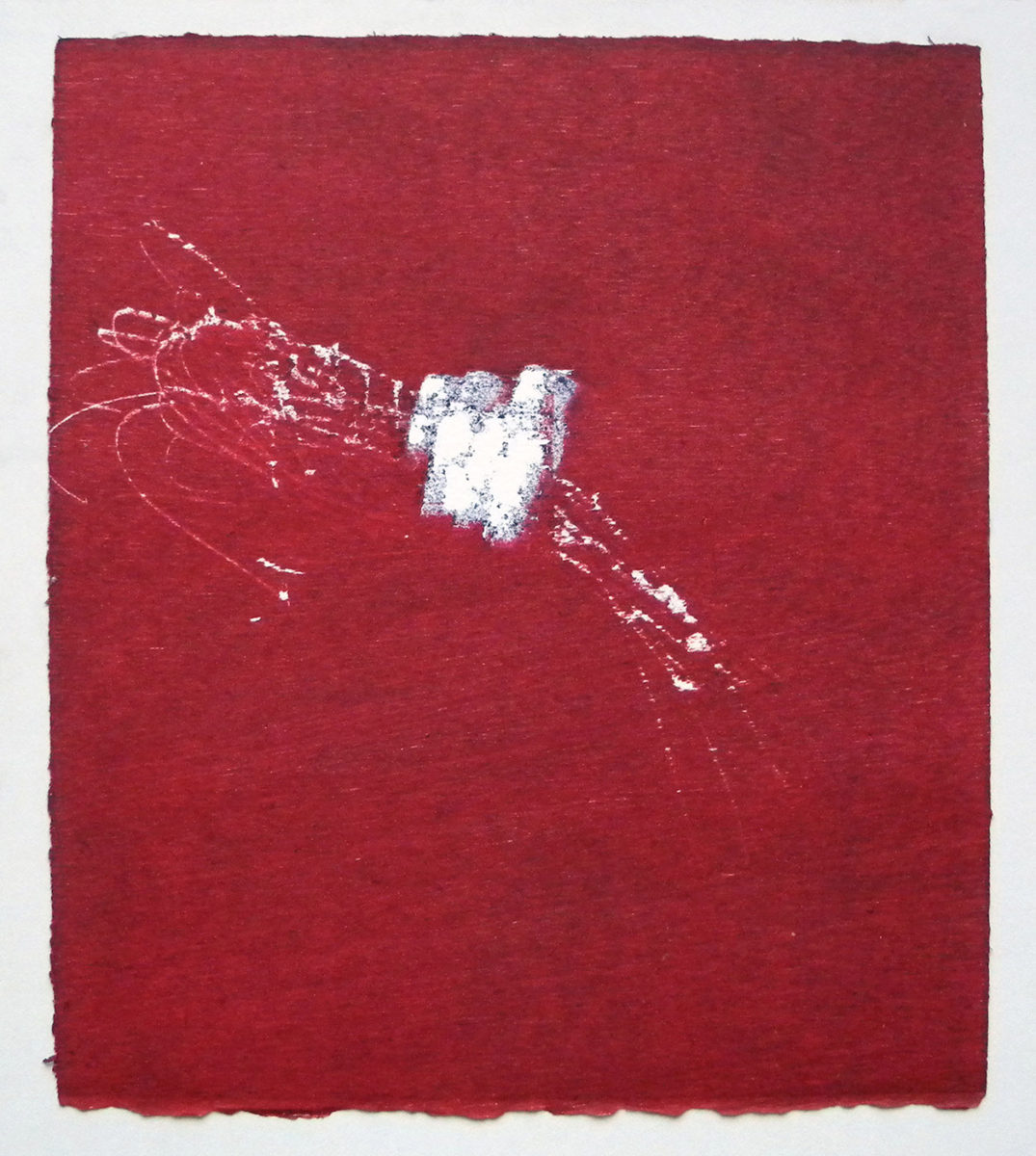 MARC FELD 2012 SONG FOR STEVE LACY 10 Gravure sur bois encre sur papier 25 x 26 cm (Tirage Patrick Vernet)
