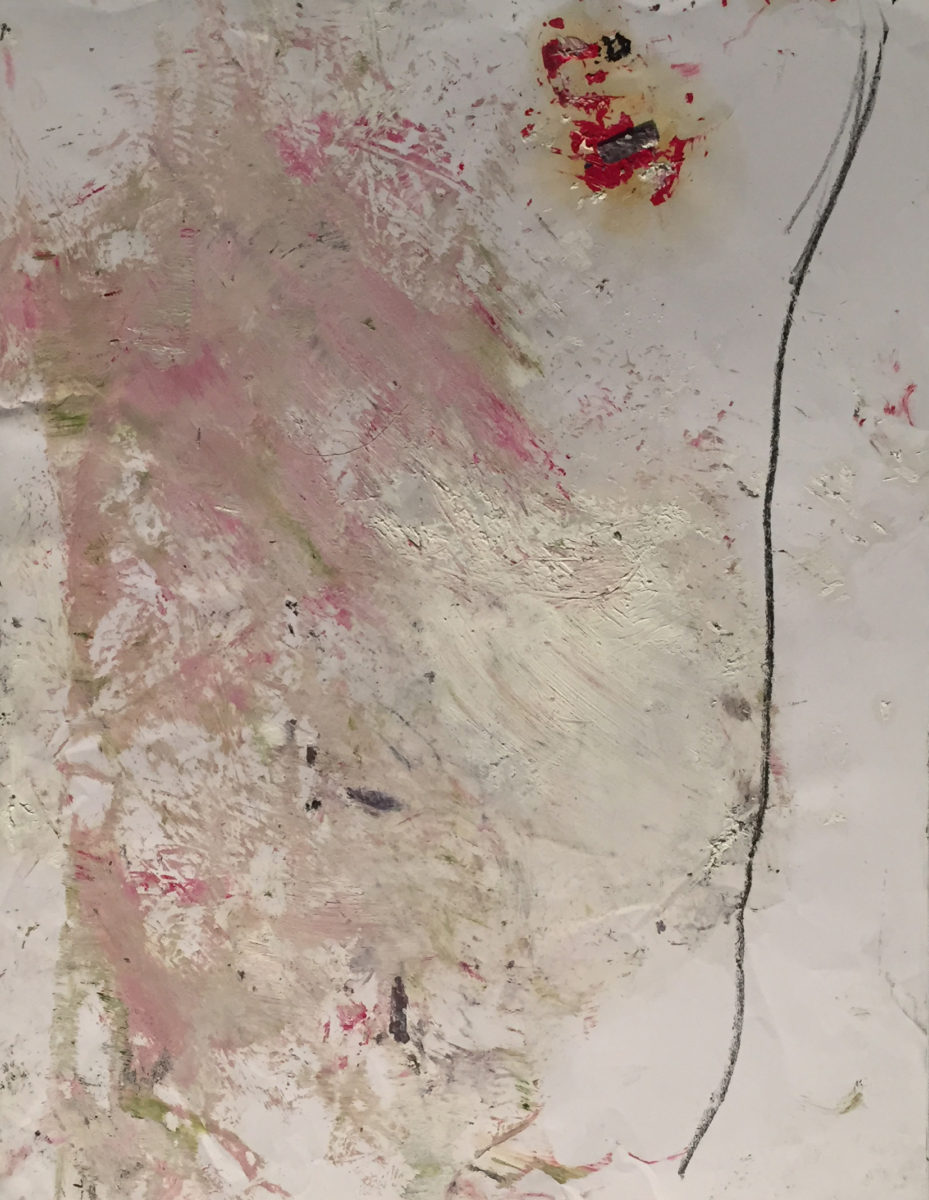 MARC FELD 2016 JAPON Huile et mine de plomb sur papier 50 x 65 cm