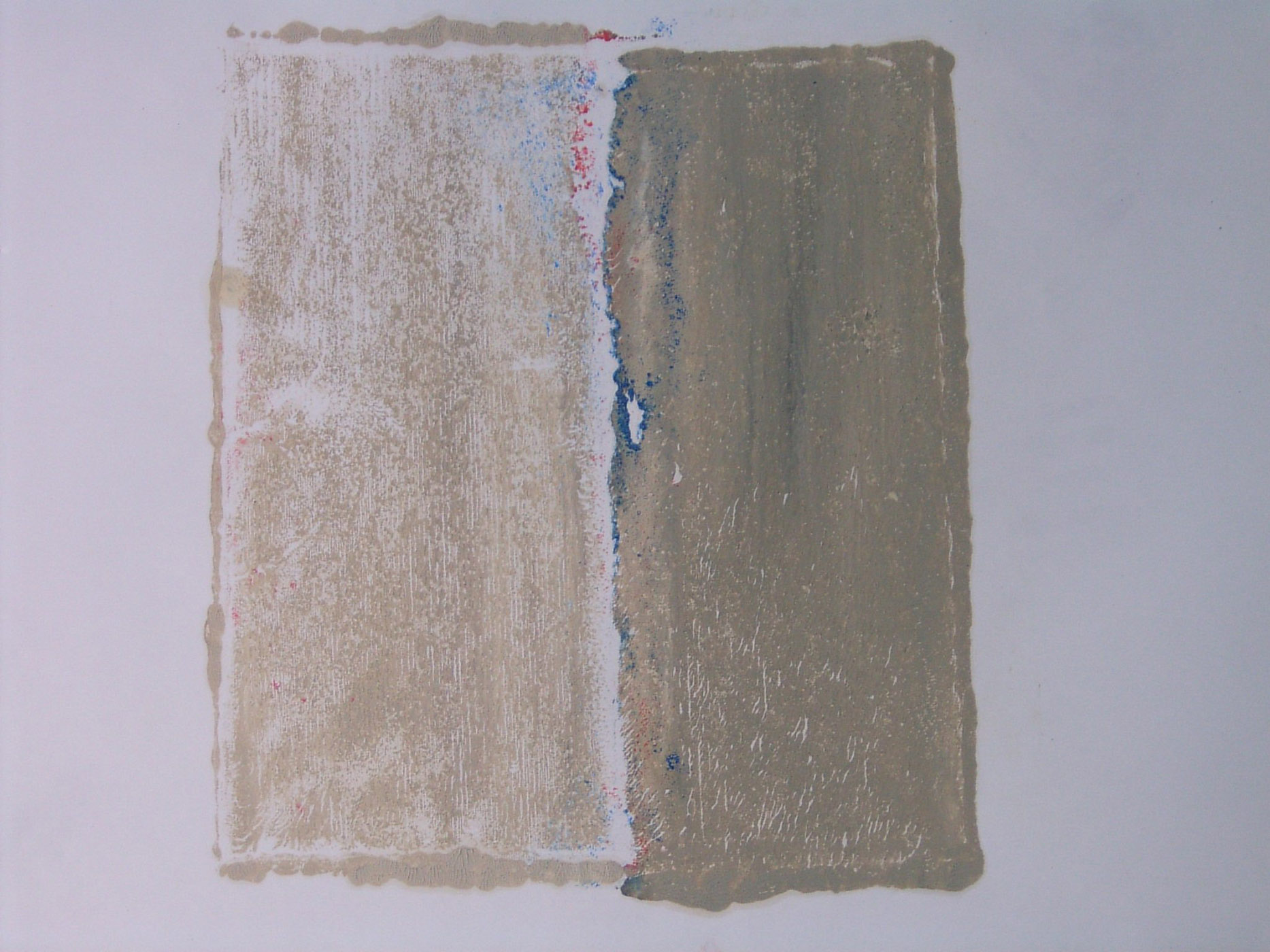 MARC FELD 2004 PATIENCE 2 Huile et pigment sur papier  44 x 64 cm