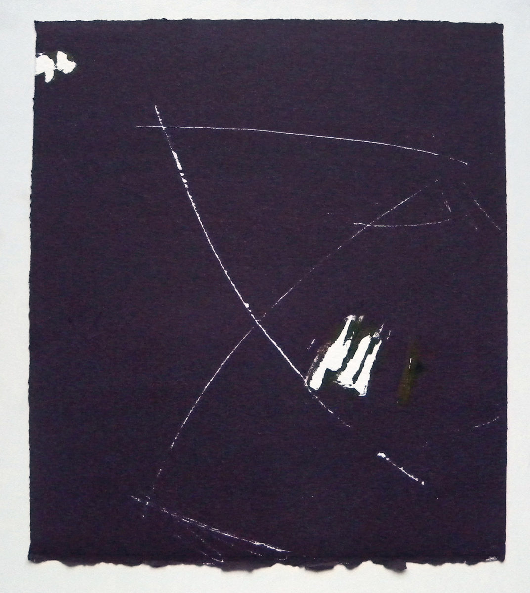 MARC FELD 2012 SONG FOR STEVE LACY 13 Gravure sur bois encre sur papier 25 x 26 cm (Tirage Patrick Vernet)