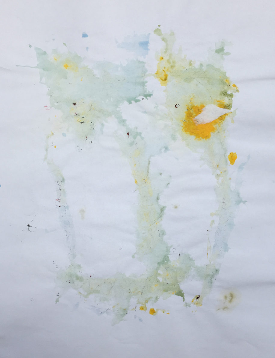 MARC FELD 2016 VISAGE 12 Gouache sur papier 29,5x42 cm