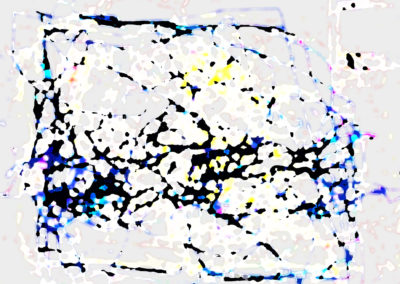 MARC FELD 2017 CARTOGRAPHIE 1 dessin sur ordinateur tirage encre sur canson 240 g marouflé sur dibon 89 x 62 cm