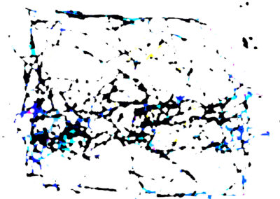 MARC FELD 2017 CARTOGRAPHIE 2 dessin sur ordinateur tirage encre sur canson 240 g marouflé sur dibon 89 x 62 cm